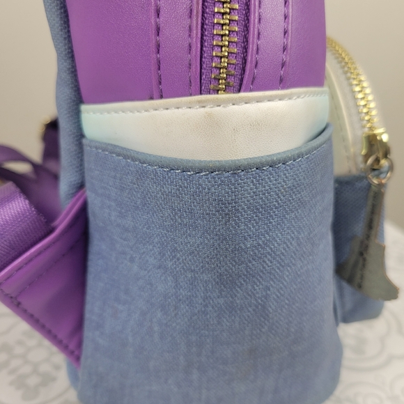 LISA FRANK LOUNGEFLY Painter Panda Heart Rainbow Backpack - Picture 7 of 15